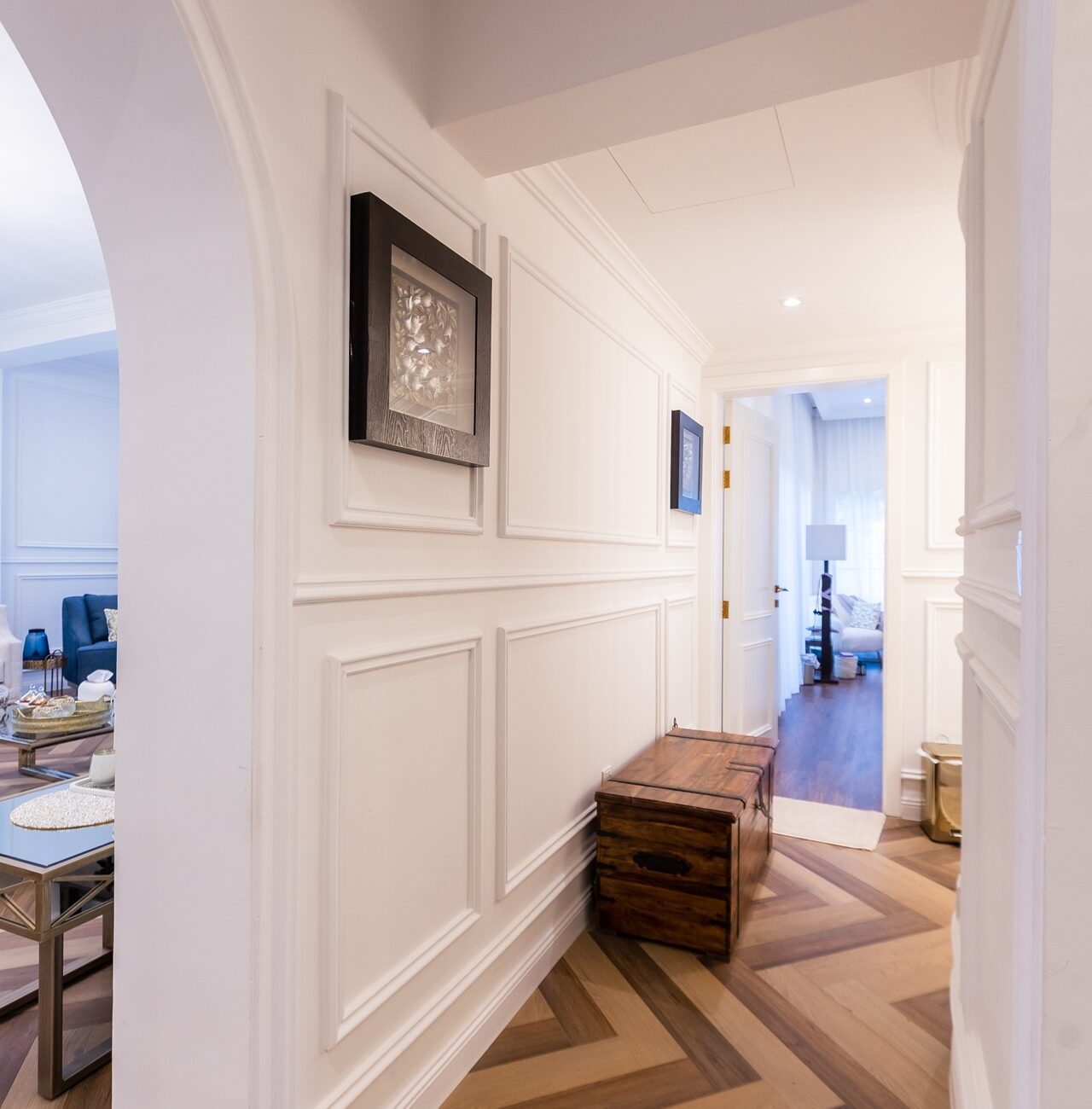 Modern family living space in Jumeirah Village Triangle villa interior