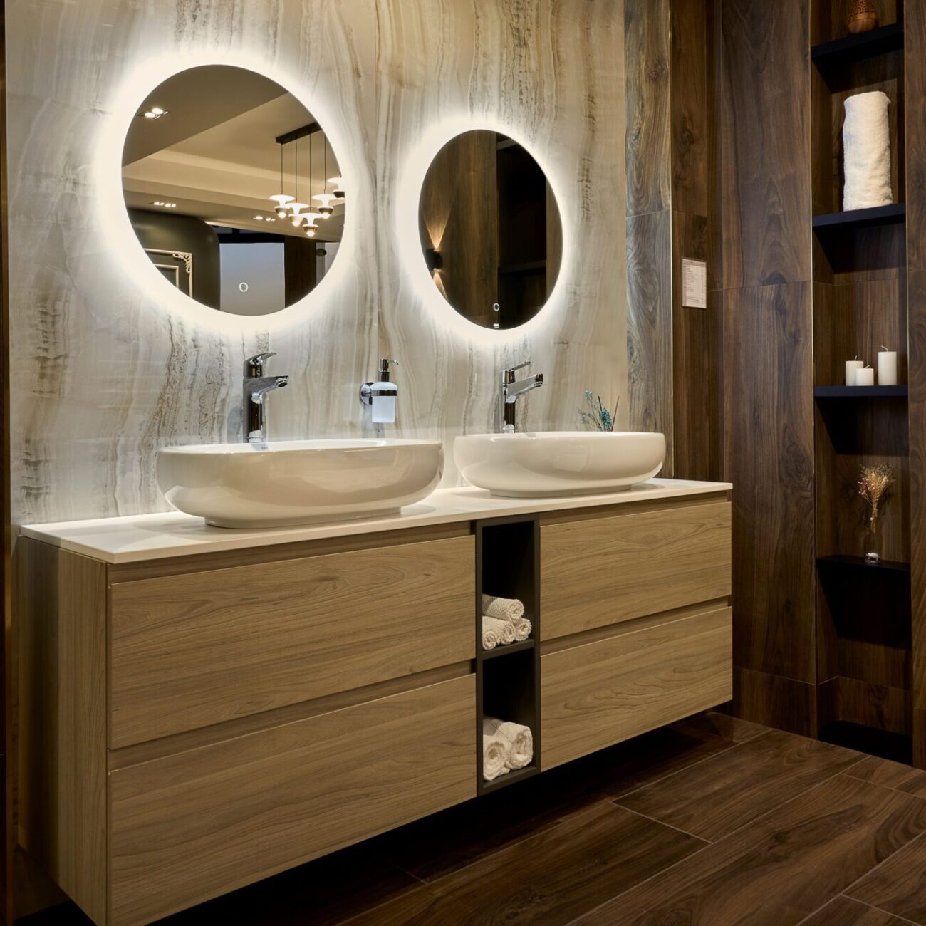 Luxury bathroom setup with RAK Ceramics tiles Abu Dhabi