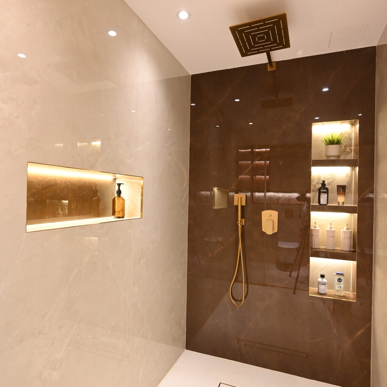 Modern villa washroom with sleek sink design at Jumeirah Village Triangle
