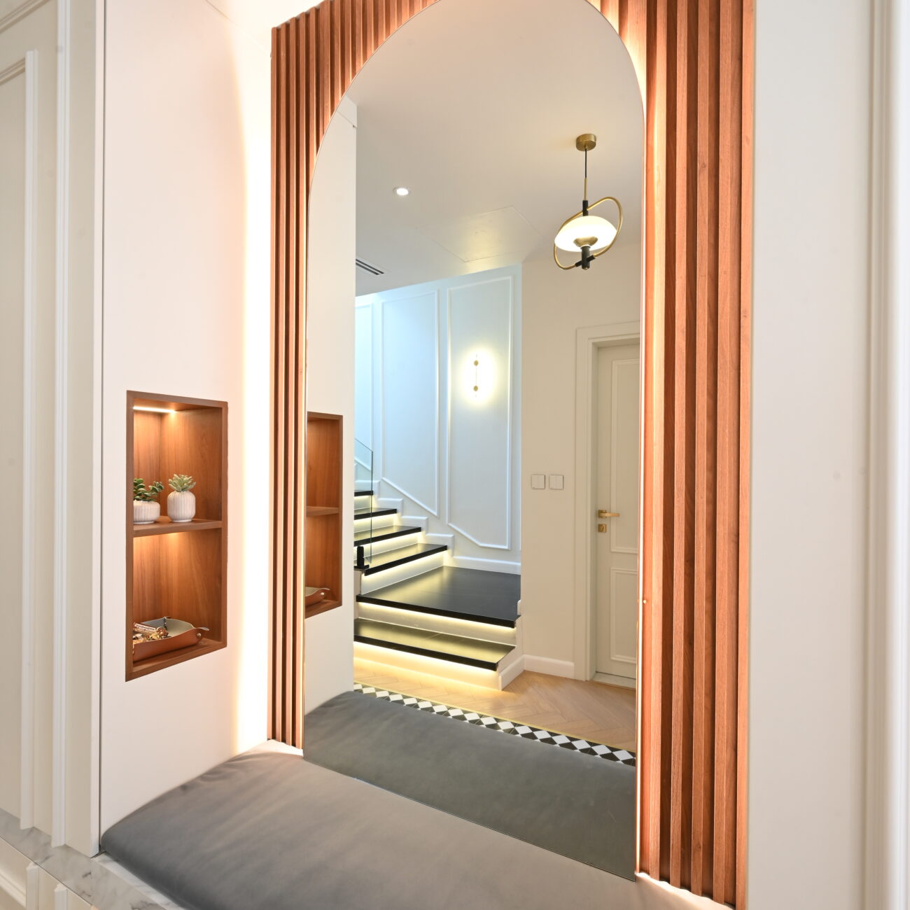 Stylish villa exterior facade at Jumeirah Village Triangle