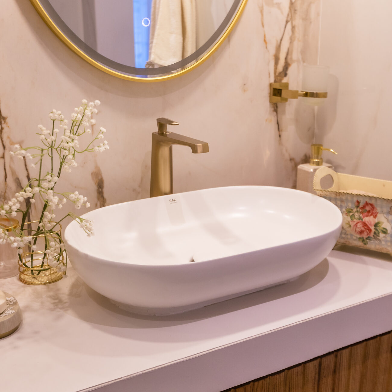 Elegant bathroom interior in Jumeirah Village Triangle villa
