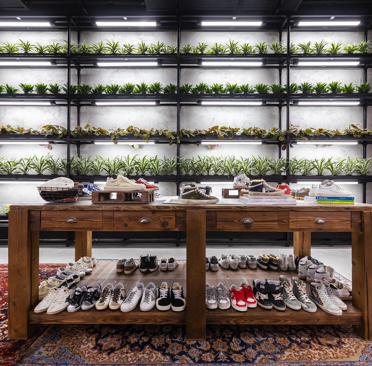 Golden Goose Mall of the Emirates store interior highlighting premium craftsmanship