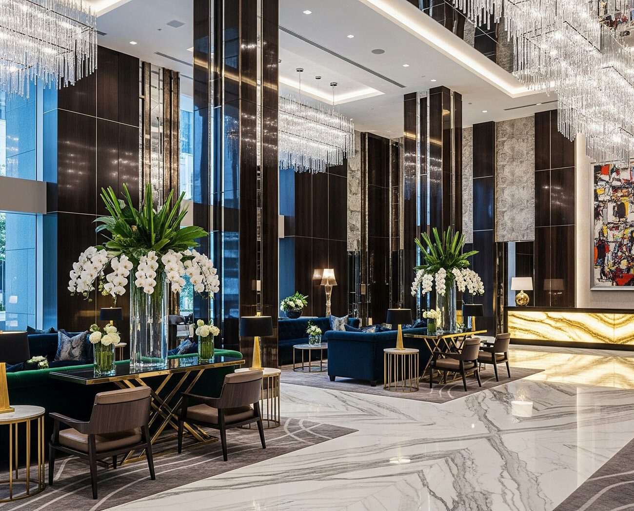 Luxury interior design for Taj Hotel Dubai by The Studio March