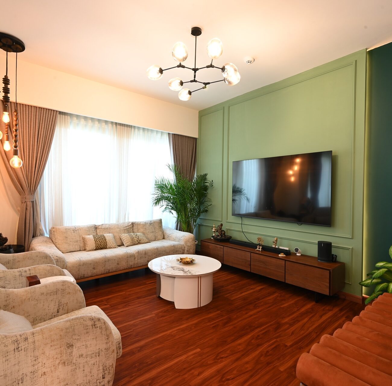 Villa Nova Dubai living space with stylish décor and seating
